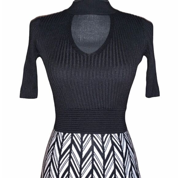 Candie’s Choker Juniors Fit And Flare Skater Dress - Picture 2 of 5